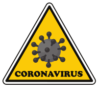 Coronavirus warning sign