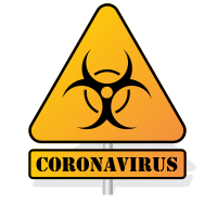 Coronavirus biohazard sign