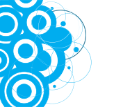Blue circles abstract art