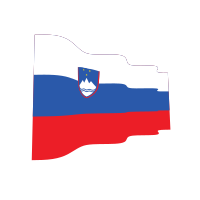 Waving flag of Slovenia
