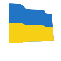Waving Ukrainian flag