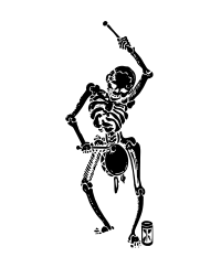 Skeleton with a Drum - Simple
