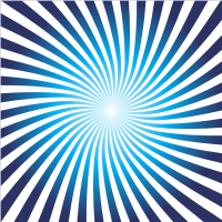Radial beams in blue color