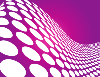 Halftone dots waving pattern