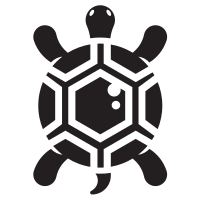 Small turtle silhouette