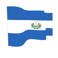 El Salvador waving flag