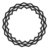 Circle with decorative border