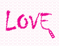 Word love written on the paper