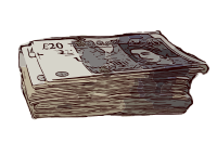 Wad of Cash - GB Pounds
