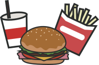 Hamburger, Fries, and Drink (#2)