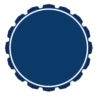 Blank blue sticker