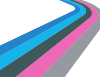 Retro stripes on white background