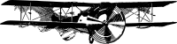 Biplane Outline