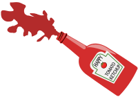 Ketchup Bottle Splatter