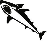 Shark silhouette graphics