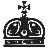 Royal crown silhouette