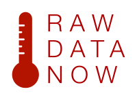 RAW DATA NOW Thermometer Left Side Logotype