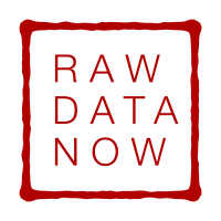 RAW DATA NOW Box Type Left Alignd Logotype