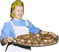 Polish Lady with Paczki