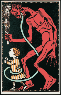 Krampus and Boy