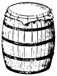 Simple Wooden Barrel