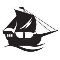 Sailing boat silhouette clip art