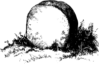 Blank tombstone