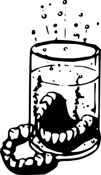 Dentures in a Glass