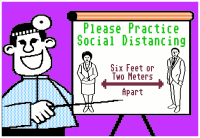 8-Bit Social Distancing