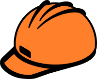 Orange hard hat