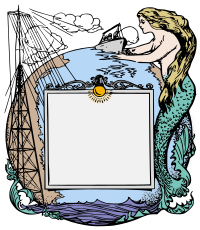 Mermaid Lightbulb Frame - Colour