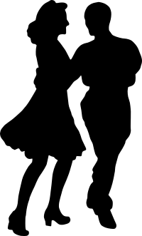 Couple Dancing Silhouette
