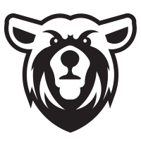 Bear head silhouette