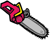 Isolated Chainsaw
