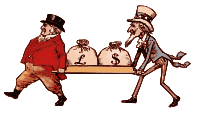 UK US Collaboration Money Bags
