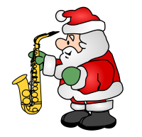 Santa with a Sax