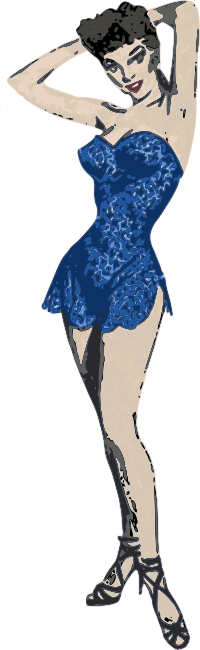 Blue Dress Lady