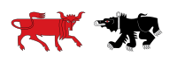 Stylized Bull Versus Bear