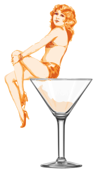 Girl in a Martini Glass