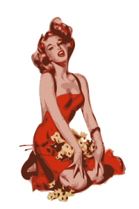 Retro advertising pin-up - Remix