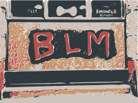 Black Lives Matter Boarded Storefront