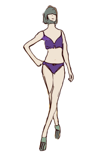 Purple Bikini Lady