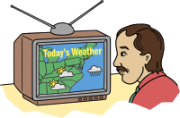Man Checking the Weather