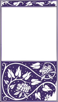Flower Frame - Purple