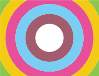 Circles in retro colours