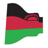 Waving Flag of Malawi