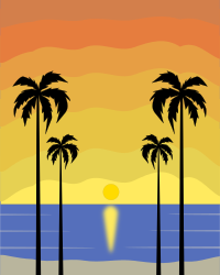 Colour Tropical Sunset