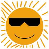 Sun with Glasses 2