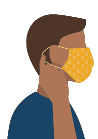 Putting on Face Mask