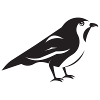Sparrow bird silhouette